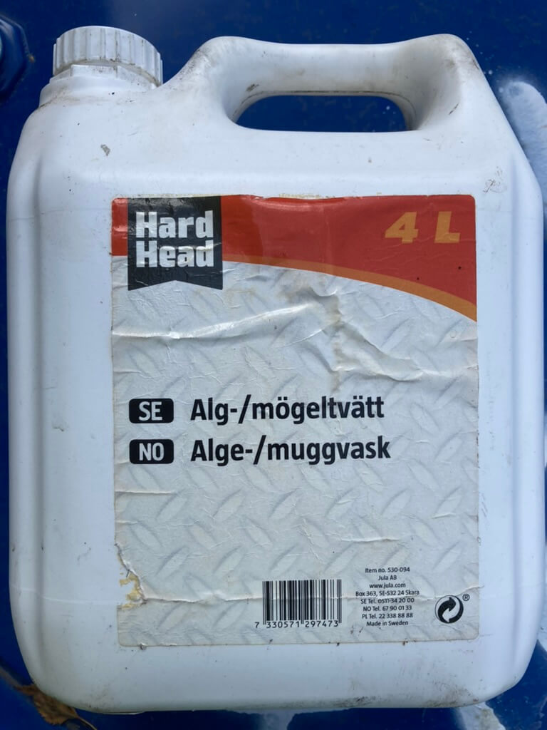 Alg-/møgelvatt Alge-/muggvask Hard