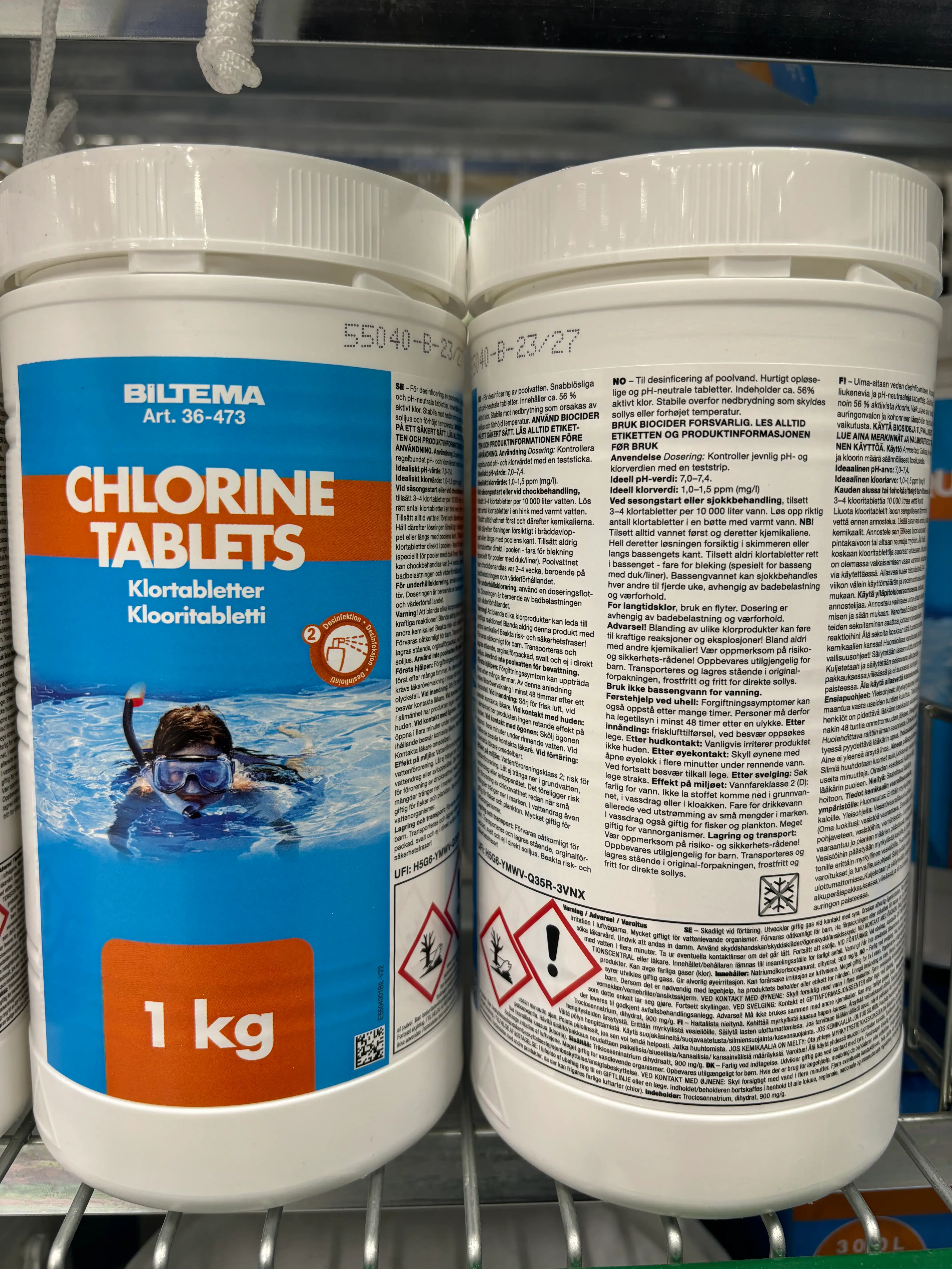 chlorine Tabelets Klortabelett Biltema