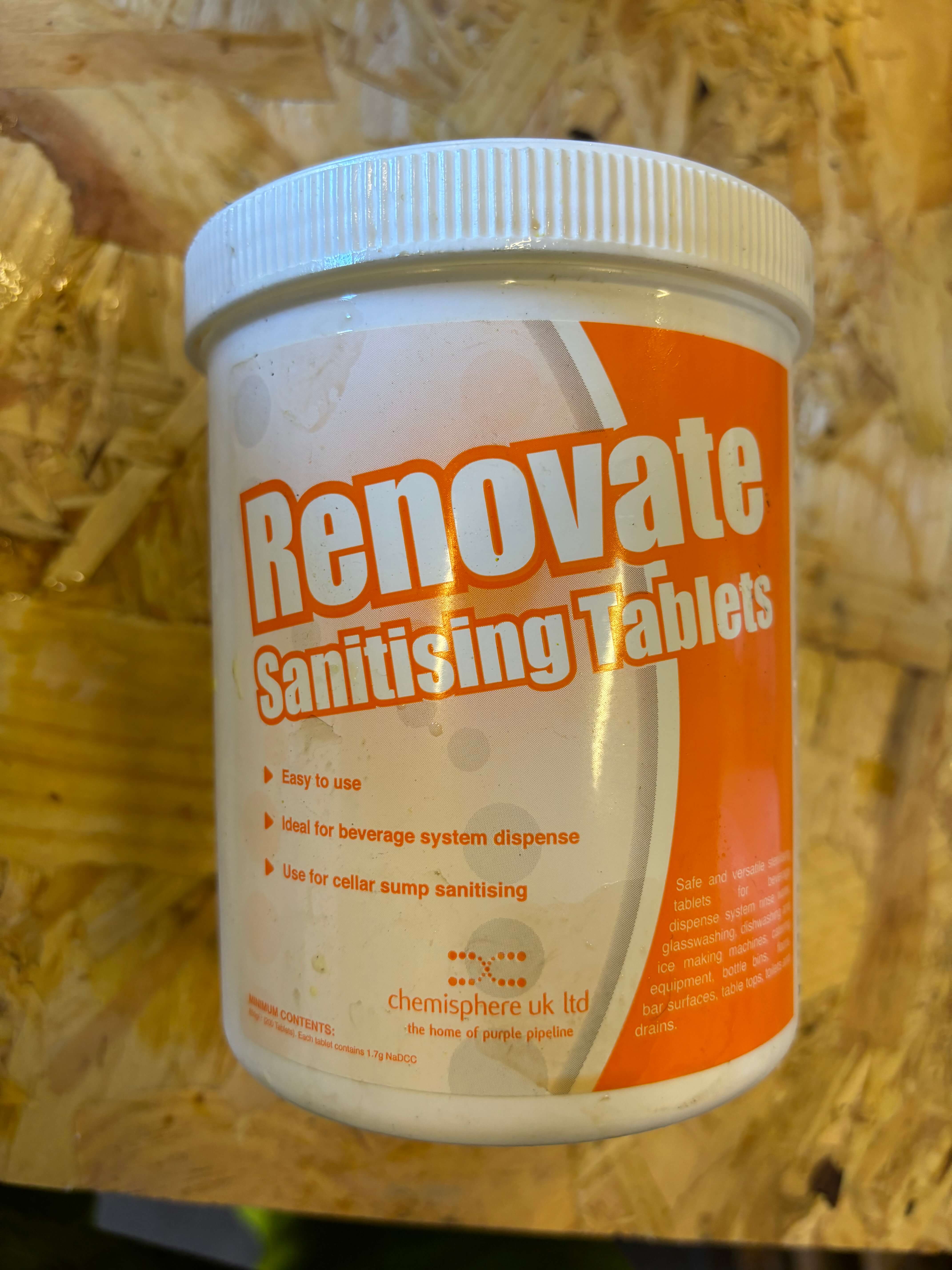 renovate Sanitising Tablets